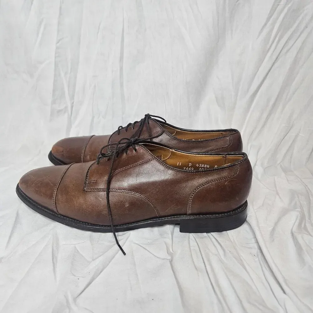 Allen Edmonds Brown Cap Dress Shoes Mens Size 11 D